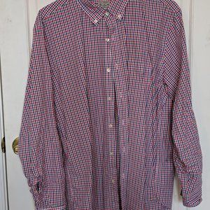 Red/Blue/Green J. Crew Long Sleeve Shirt
